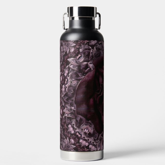 Rose Mandala Trinkflasche (Vorderseite)
