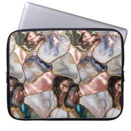 Rose Marble Laptop Hülle Elegantes Case