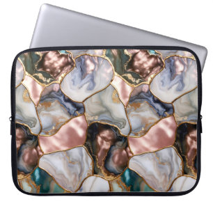 Rose Marble Laptop Hülle Elegantes Case