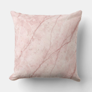 Rose Marble Organic Dusty Rose Rouge  Kissen