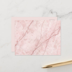 Rose Marble Organic Dusty Rose Rouge Postkarte