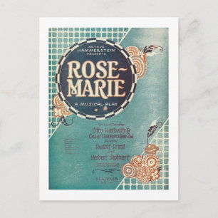 Rose Marie Ein Musical-Spiel Songbook Cover Postkarte