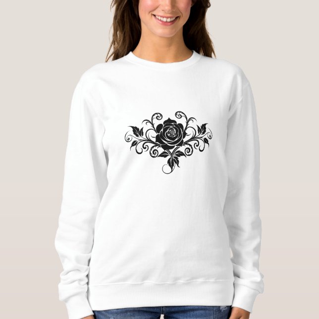 Rose Mark Women's Sweatshirt mit weichem Komfort (Vorderseite)