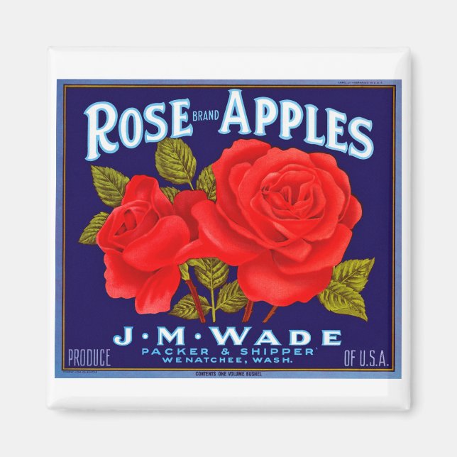 Rose-Marken-Äpfel Magnet (Vorne)
