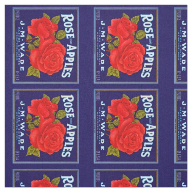 Rose Marken Äpfel Stoff (Muster)