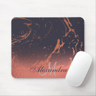 Rose Marmortextur Mousepad