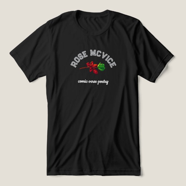 Rose McVice Comic Vers Dichter #0 Tri-Blend Shirt (Design Vorderseite)