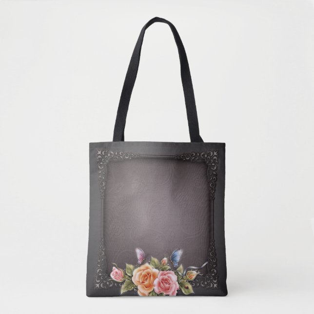 Rose Mehrdruck-Tasche, Mittel (Vorderseite)