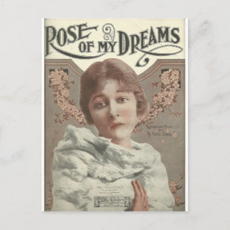 Rose meiner Träume mrs charlie chaplin Postkarte