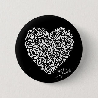 Rose Meines Herzens Button