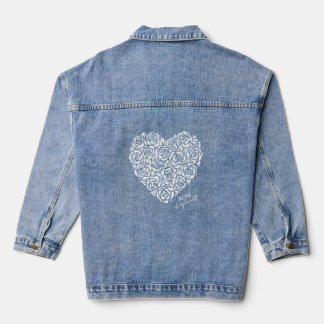 Rose Meines Herzens Jeansjacke