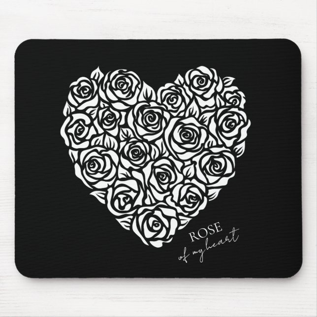 Rose Meines Herzens Mousepad (Vorne)