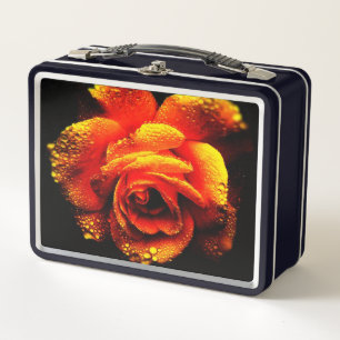 Rose Metall Brotdose