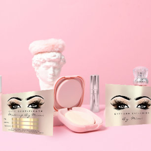 Rose Metallic Lash Makeup Artist Certificate Gesch
