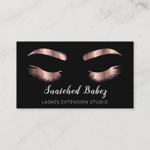 Rose Microblading Makeup Eyelashes QR Code Logo Bu Visitenkarte