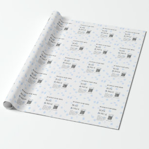 Rose Milch handgefertigte Seife QR-Code hinzufügen Geschenkpapier