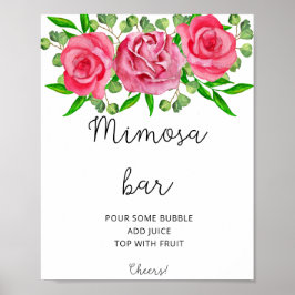 Rose mimosa Bar poster