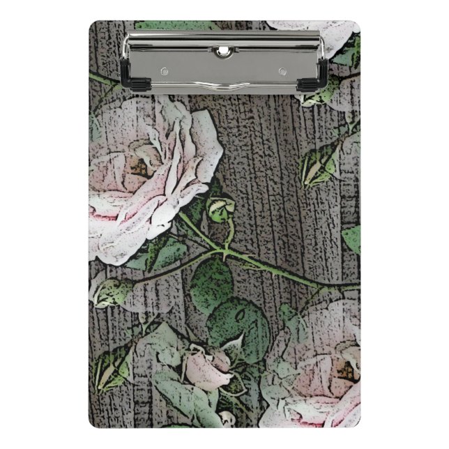 Rose Mini Klemmbrett (Vorderseite)