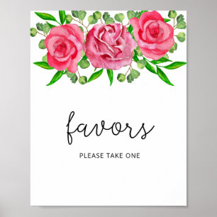 Rose mit Aquarellfarben-Gefälligkeiten nehmen Sie Poster
