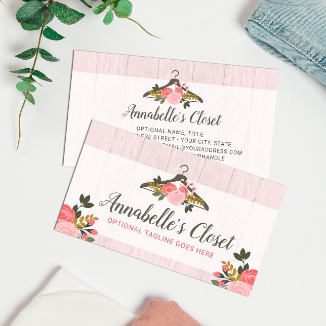 Rose mit Blumenbezug Boutique Visitenkarte (Von Creator hochgeladen)