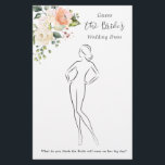 Rose mit Blumenmuster schätzen das Dress Brautpart Flyer<br><div class="desc">Weiße und Aprikosen Rose Raten Sie das Dress Brautparty Spiel. Du zeichne den Stil des Hochzeitskleides,  die nahe Version zum eigentlichen Kleid der Braut gewinnt!</div>