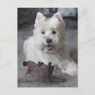 Rose mit einem neuen Spielzeug Postkarte