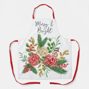 Rose mit glatter Wasserfarbe Schürze