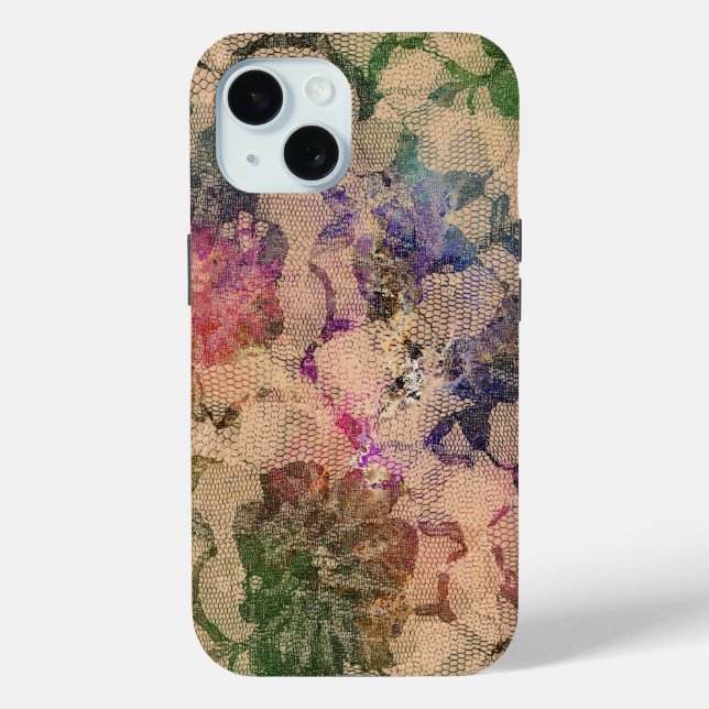 Rose mit grünen und roten Spitzen Case-Mate iPhone Hülle (Rückseite)