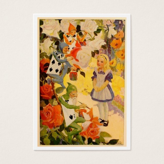 Rose mit roten Flächen (Vorderseite)