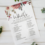 Rose mit Roter Blüte Flyer<br><div class="desc">Was ist in deinem Brautparty Purse? Aquarell Rot und Blütenblau. In unserem Zazzle-Shop finden Sie passende Artikel,  um Ihre Veranstaltungskollektion abzuschließen!</div>