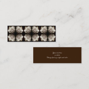 Rose mit Vintagem Mini-Lesezeichen aus Raindrops Mini Visitenkarte