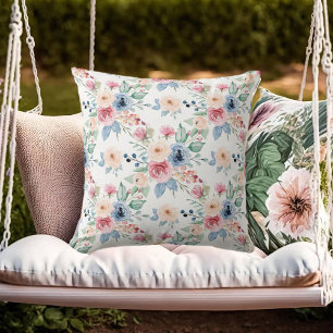 Rose mit weißem Rosa Elegant Kissen