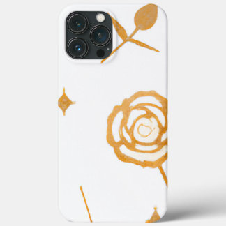 Rose mit weißem und goldfarbenem Plättchen Case-Mate iPhone Hülle