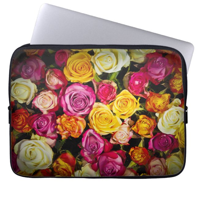 Rose Mix Laptopschutzhülle (Vorderseite)