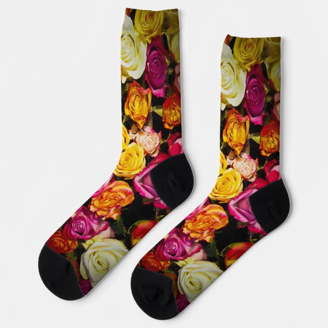 Rose Mix Socken (Linkes Detail)