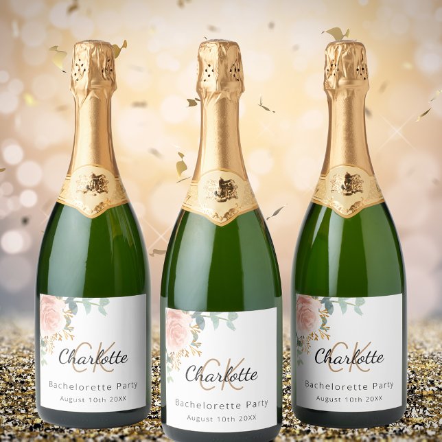 Rose-Monogramm-Junggeselinnen-Abschied (Von Creator hochgeladen)