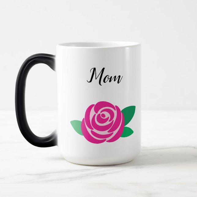 Rose Motif Personalisierte Mug Verwandlungstasse (Links)