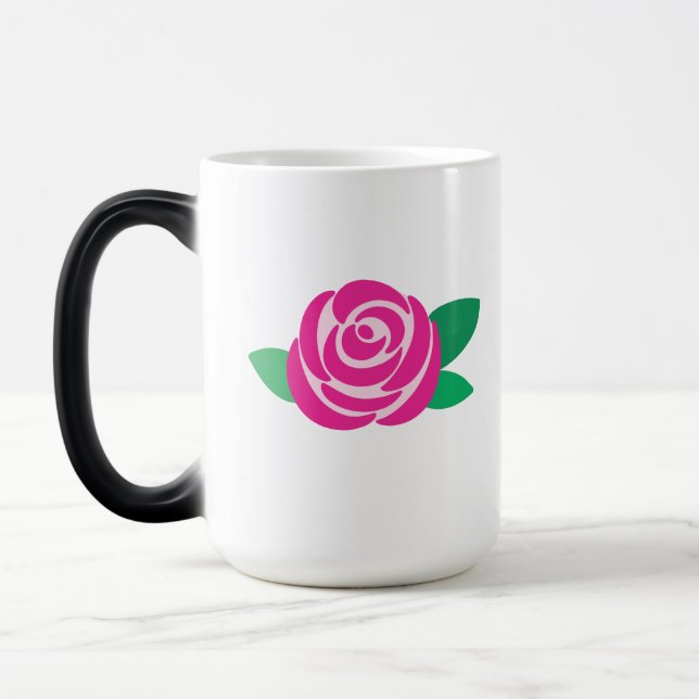Rose Motif Tasse (Links)
