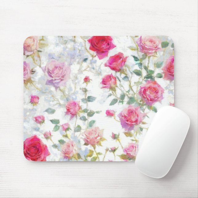 Rose Mousepad (Mit Mouse)