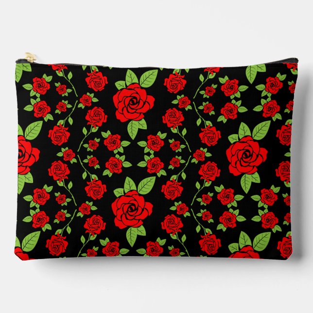 Rose Muster Zuhause Geschenke Zubehörtasche (Vorderseite)