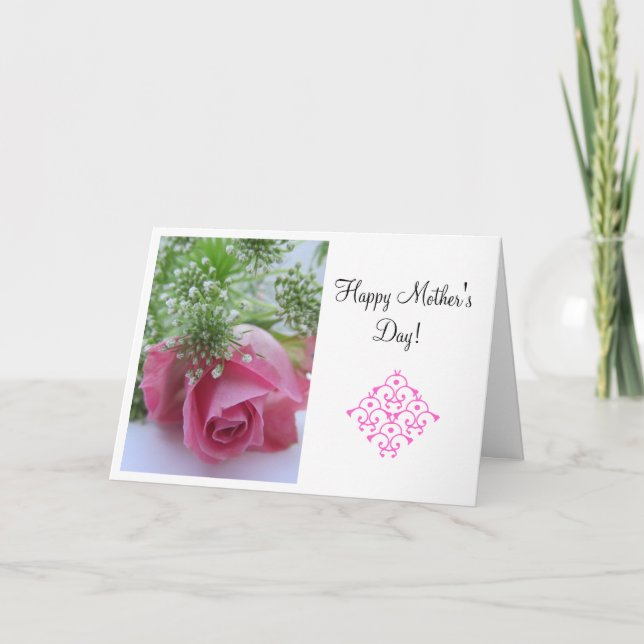 Rose:Muttertag dort sein Karte (Vorderseite)
