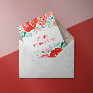 Rose Muttertag Karte