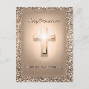 Rose nach der Bestätigung Ankündigungspostkarte