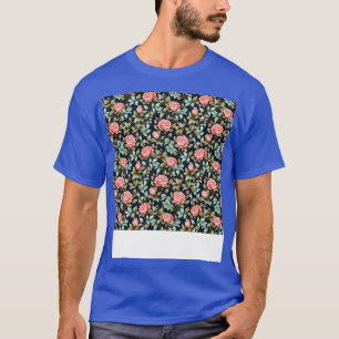 Rose Nahtloses Muster Hübsche Blume Blüten T-Shirt