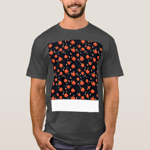 Rose Nahtloses Muster Hübsche Blume Blüten T-Shirt