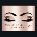 Rose Name Makeup Artist Beauty Studio Lashes Poster<br><div class="desc">florenceK design beauty studio Wellness-Center wellness lashes lounge dekoration</div>