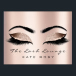 Rose Name Makeup Artist Beauty Studio Lashes Poster<br><div class="desc">florenceK design beauty studio Wellness-Center wellness lashes lounge dekoration</div>