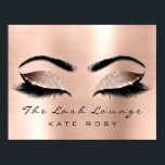 Rose Name Makeup Beauty Studio Lashes Poster<br><div class="desc">florenceK design beauty studio Wellness-Center wellness lashes lounge dekoration</div>
