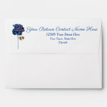 Rose Navy Blue White Gold Leaf Hochzeit