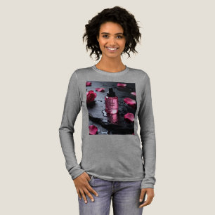 Rose Noir Luxus-Hautpflege-Ästhetik-Langarm-T-Shir Tri-Blend Shirt